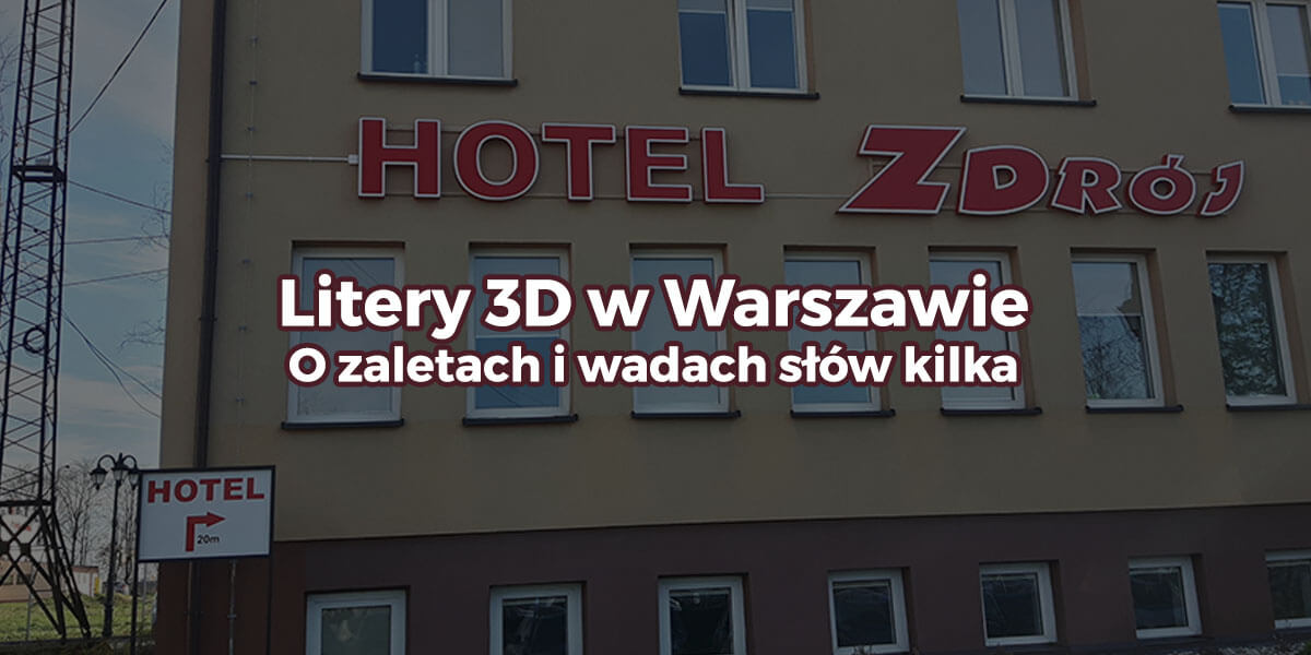 Litery 3D w Warszawie